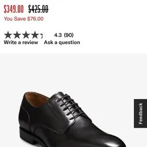 Shoes | Allen Edmonds Windsor Plain Toe Derby Black 95d Made  display picture 2